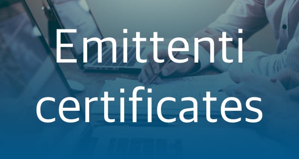 emittenti certificates
