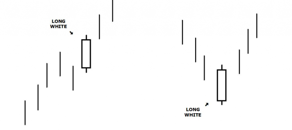 CANDELE GIAPPONESI LONG WHITE