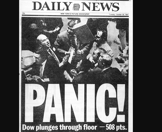 Il Lunedì Nero in Borsa Black Monday - lunedì nero - 19 ottobre 1987