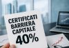 certificati barriera capitale 40