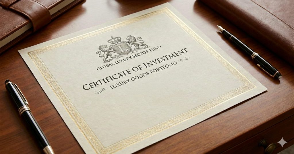 Certificato azioni lusso