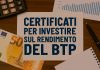 Certificates rendimento BTP