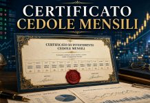 Certificato cedole mensili