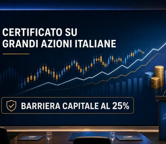 Certificato con barriera capitale 25% su azioni italiane con rendimento potenziale a doppia cifra Certificato worst-of