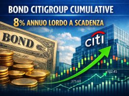 Da Citigroup un Bond Cumulative in euro con tassi all’8,00% annuo lordo bond citigroup cumulative