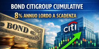 Da Citigroup un Bond Cumulative in euro con tassi all’8,00% annuo lordo bond citigroup cumulative