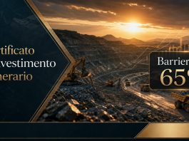 Certificato su azioni minerarie con barriere al 65% Certificato azioni minerarie