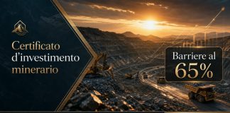 Certificato su azioni minerarie con barriere al 65% Certificato azioni minerarie