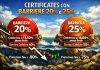 Barriera capitale al 20% e 25% su azioni italiane con cedole fino al 16,80% annuo lordo barriera 20% 25% certificati
