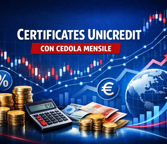 Unicredit: Certificates su azioni con barriera capitale 40% e indici con barriera 60% certificati Unicredit