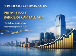 Goldman Sachs: tre anni di premi fissi e cedole fino al 13,80% annuo lordo certificati goldman sachs