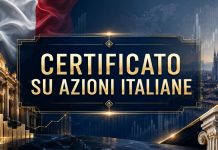 Certificato su azioni italiane