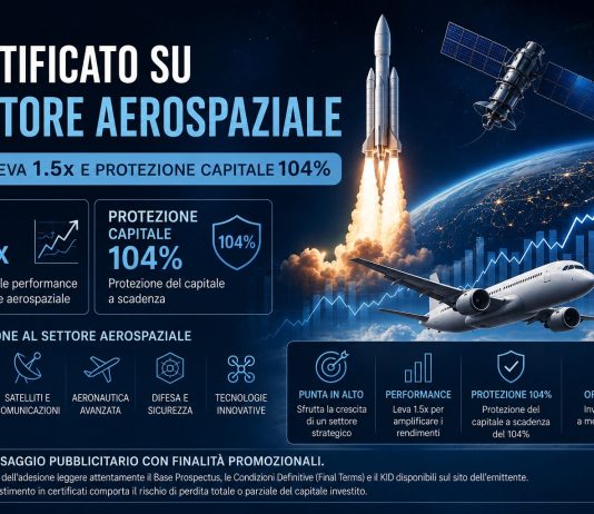 BNP Paribas – Un certificato a capitale protetto 104% per investire sul settore aerospaziale settore aerospaziale