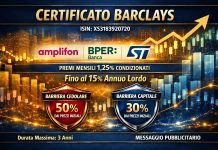Tre azioni italiane, barriera capitale al 30% e premi fino al 15% annuo lordo barriera 30%