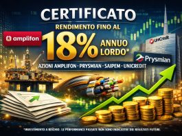 certificato azioni 18%