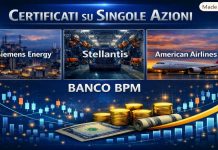 Banco BPM: focus su certificates su Siemens Energy, Stellantis e American Airlines Certificati singola azione