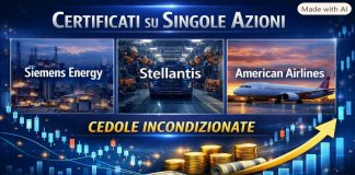 Banco BPM: focus su certificates su Siemens Energy, Stellantis e American Airlines Certificati singola azione