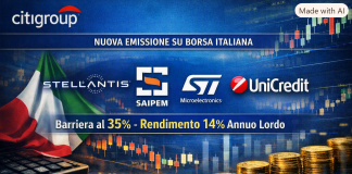 Citigroup: focus su azioni italiane, barriere al 35% e cedole fino al 14% annuo barriera 35