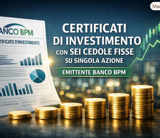 Banco BPM: Sei cedole fisse e barriera capitale al 50% su singola azione certificati Banco BPM