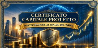 Certificato a capitale protetto su basket azioni italiane: partecipazione al rialzo del 260% del Worst Of Certificato capitale protetto Barclays