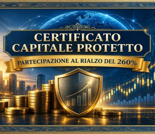 Certificato a capitale protetto su basket azioni italiane: partecipazione al rialzo del 260% del Worst Of Certificato capitale protetto Barclays