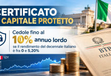Certificato a capitale protetto con Cedole fino al 10% se il rendimento del BTP è fra 0 e 5,20% capitale protetto
