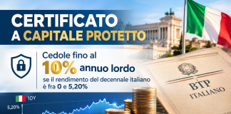 ISIN XS3184497678 – Certificato a capitale protetto con Cedole fino al 10% se il rendimento del BTP è fra 0 e 5,20% capitale protetto